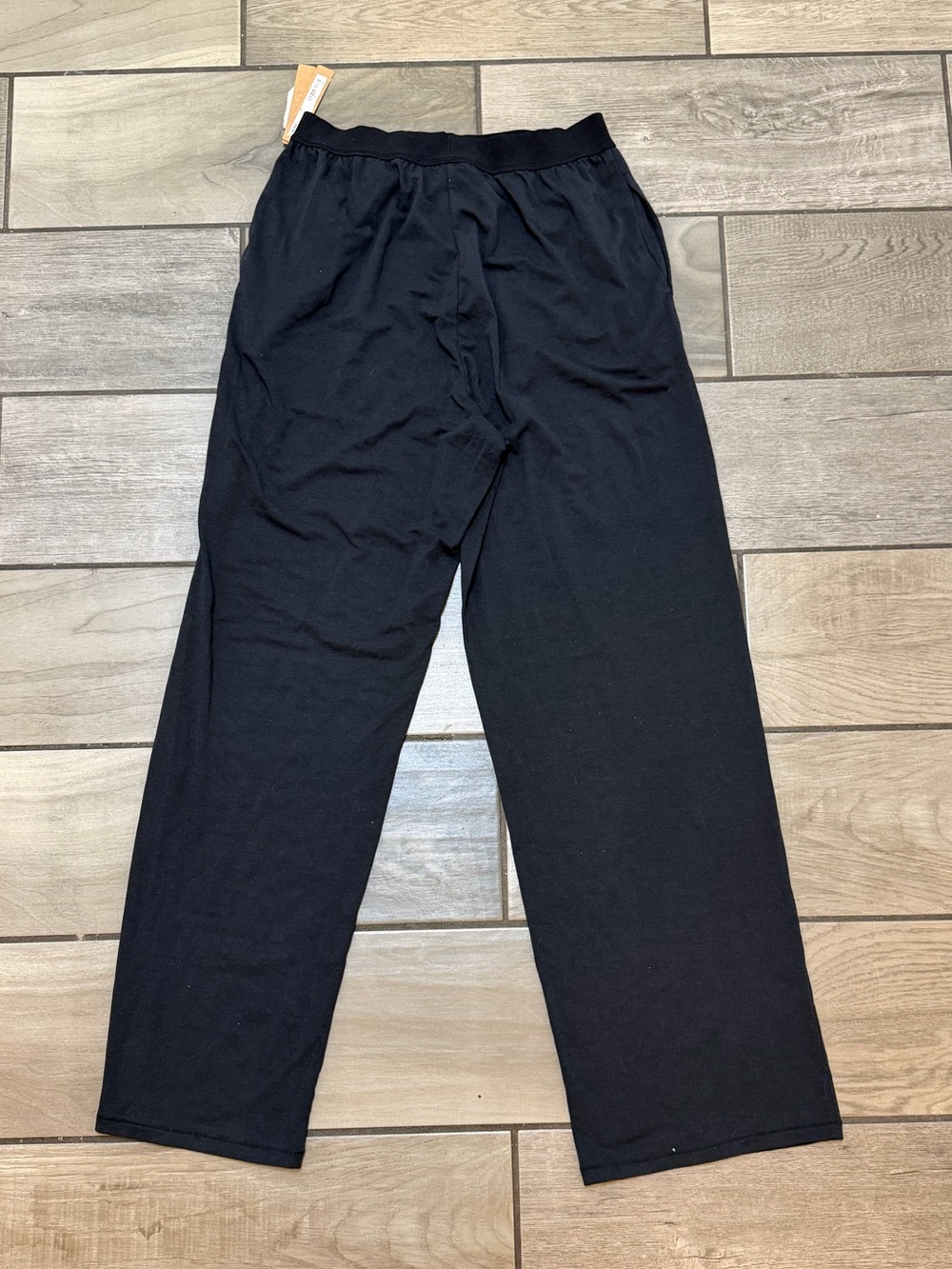 Skims Boyfriend Loose Pants- Black Wide-Leg Lounge Pants - Picture 3 of 6